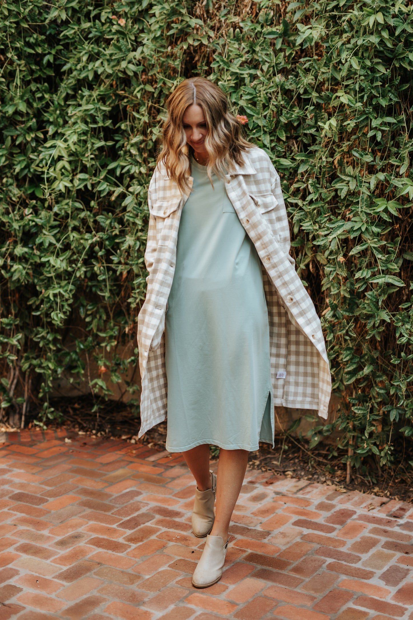 WINNIE SAGE T-SHIRT DRESS