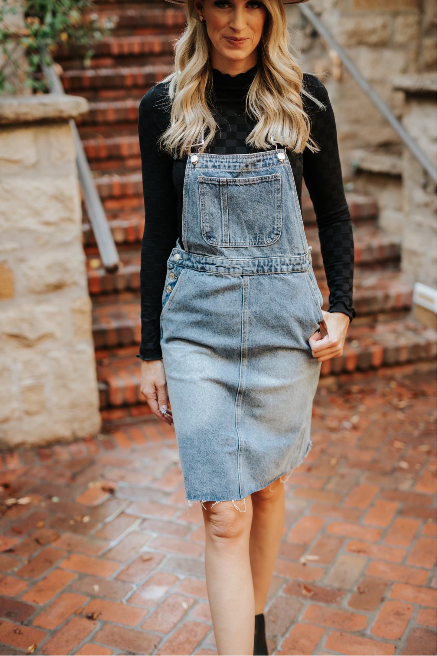 NOVA DENIM JUMPSUIT OVERALL DRESS