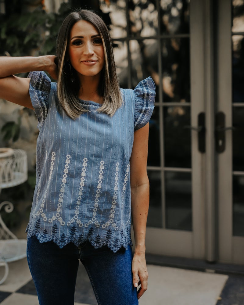 EMMRY EMBROIDERED TOP